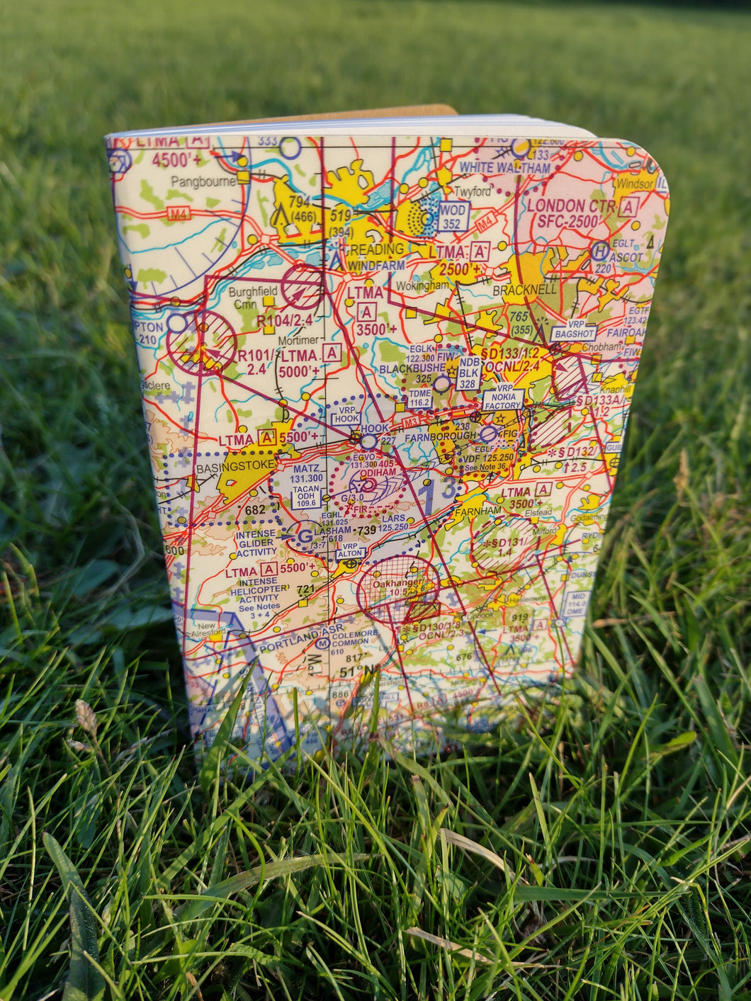 Aviation Chart Cover - Single Notebook